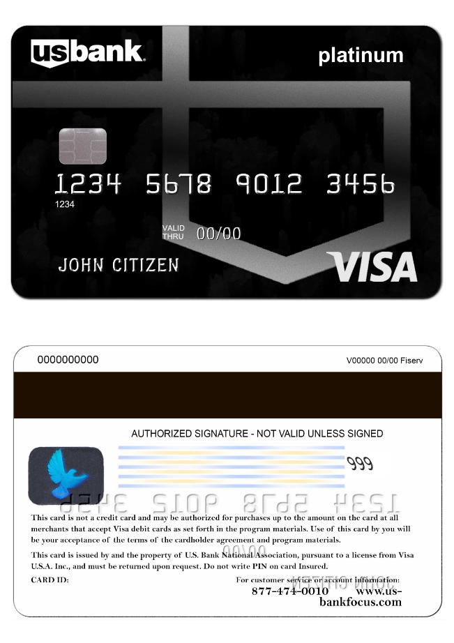 USA U.S. Bank visa card